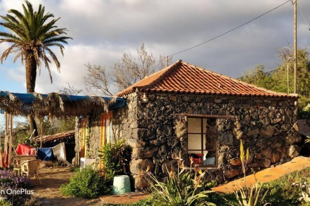 Villa Casita En El Campo Con Vista Al Oceano Tijarafe Esterno foto