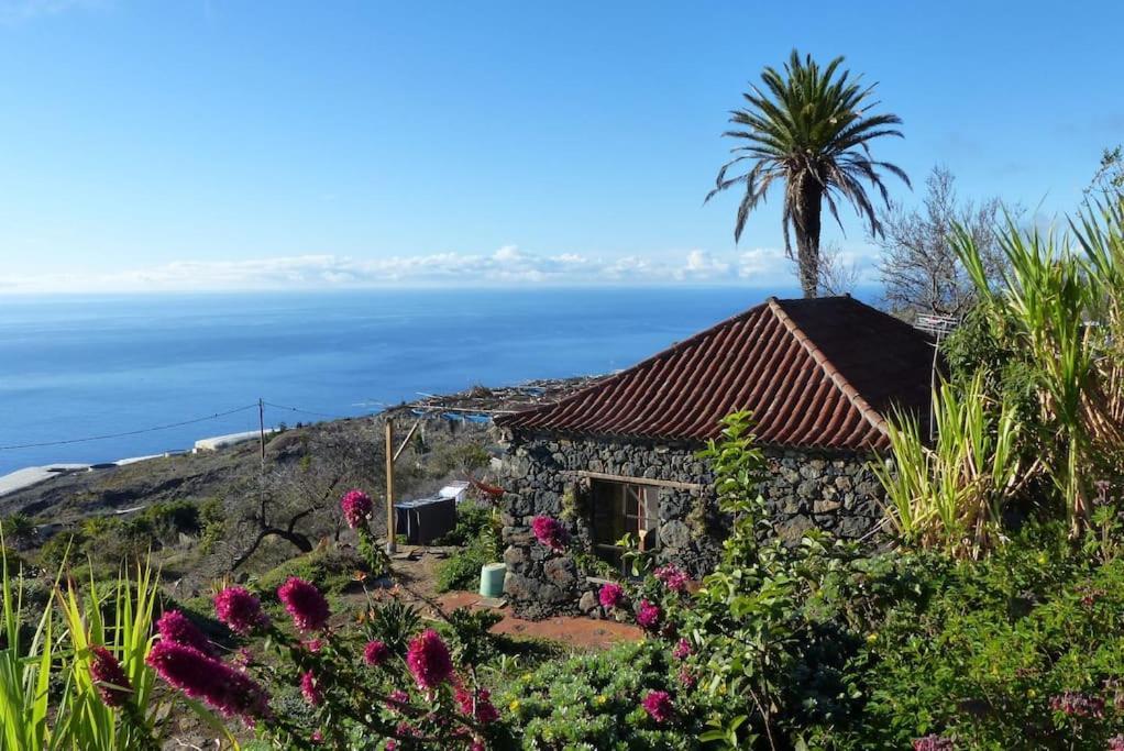 Villa Casita En El Campo Con Vista Al Oceano Tijarafe Esterno foto