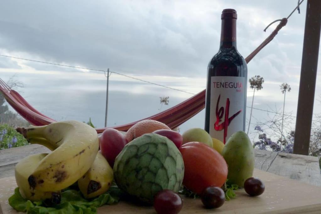 Villa Casita En El Campo Con Vista Al Oceano Tijarafe Esterno foto