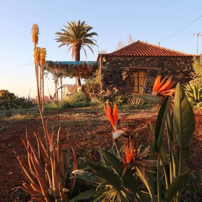 Villa Casita En El Campo Con Vista Al Oceano Tijarafe Esterno foto