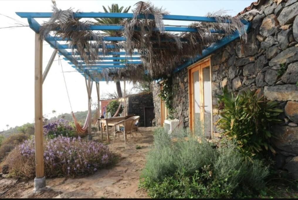 Villa Casita En El Campo Con Vista Al Oceano Tijarafe Esterno foto