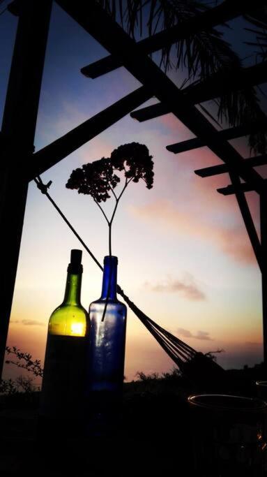 Villa Casita En El Campo Con Vista Al Oceano Tijarafe Esterno foto
