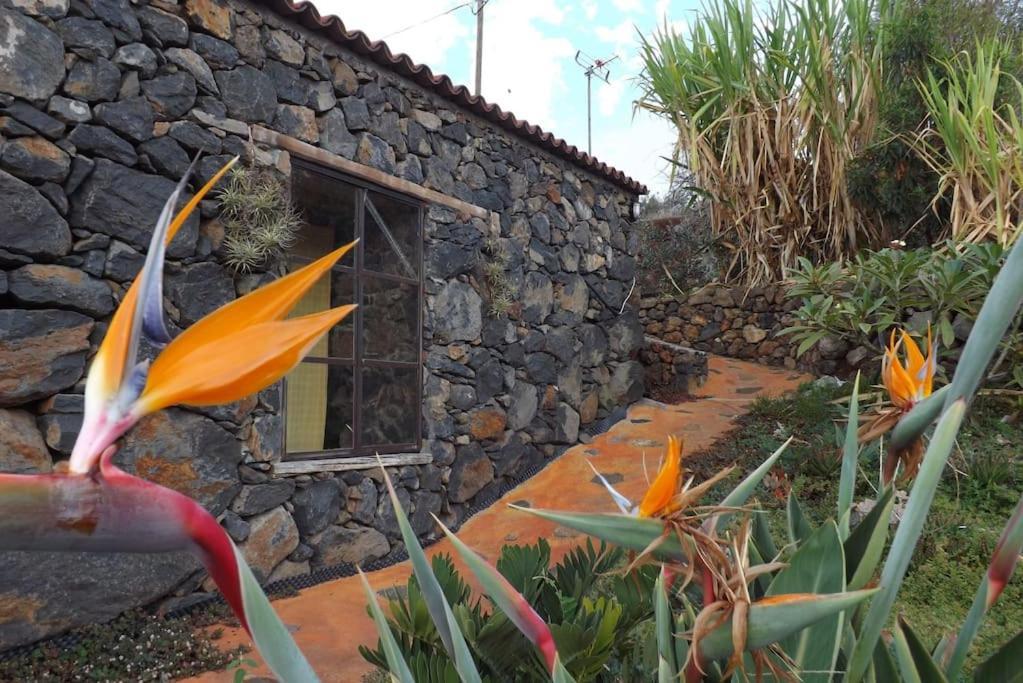 Villa Casita En El Campo Con Vista Al Oceano Tijarafe Esterno foto