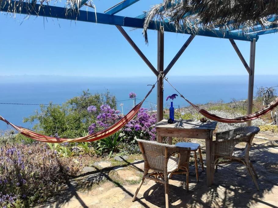 Villa Casita En El Campo Con Vista Al Oceano Tijarafe Esterno foto