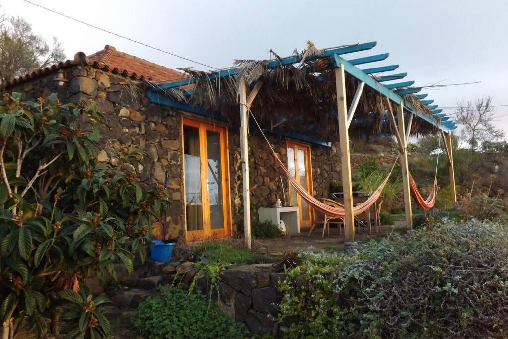 Villa Casita En El Campo Con Vista Al Oceano Tijarafe Esterno foto