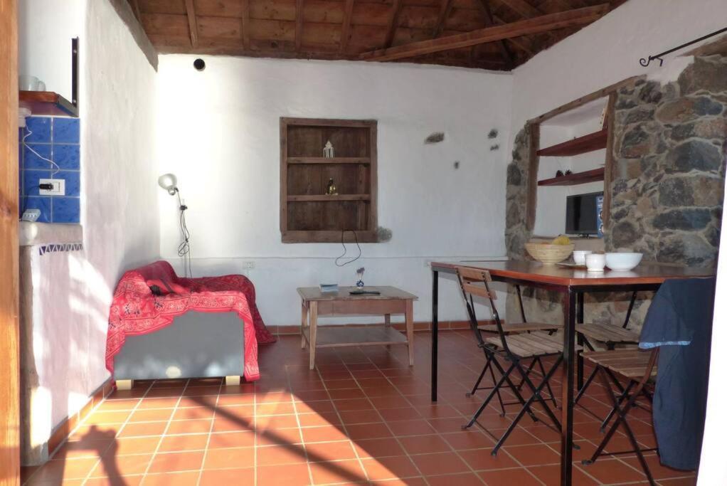 Villa Casita En El Campo Con Vista Al Oceano Tijarafe Esterno foto