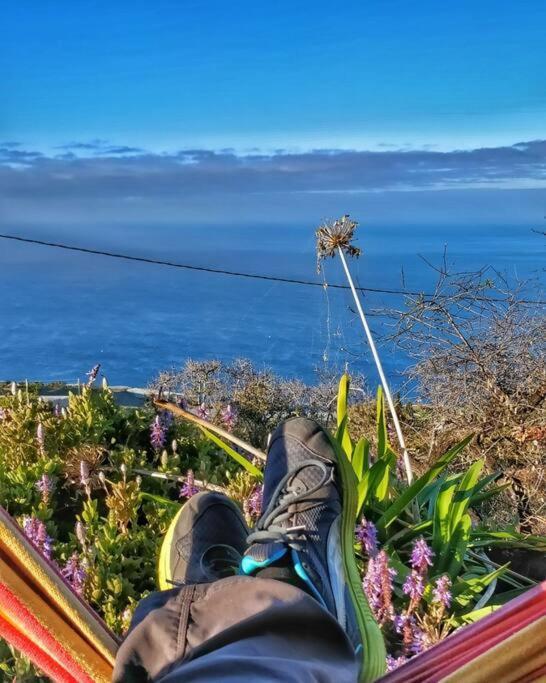 Villa Casita En El Campo Con Vista Al Oceano Tijarafe Esterno foto